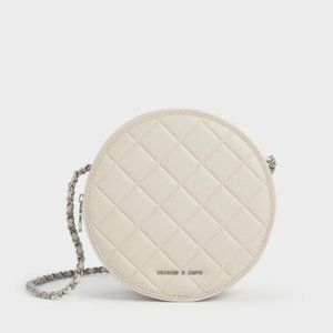 Charles and keith round crossbody bag Clearance